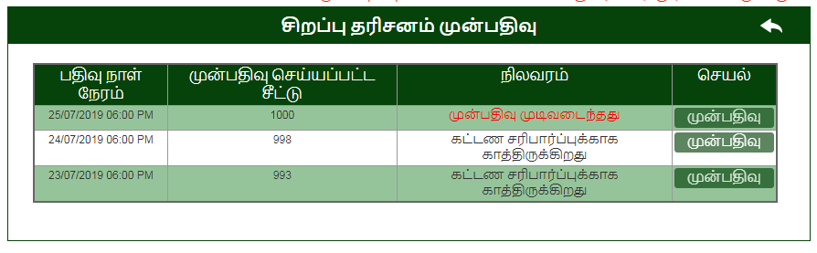 Athi Varadar Rs.300 Special Darshan